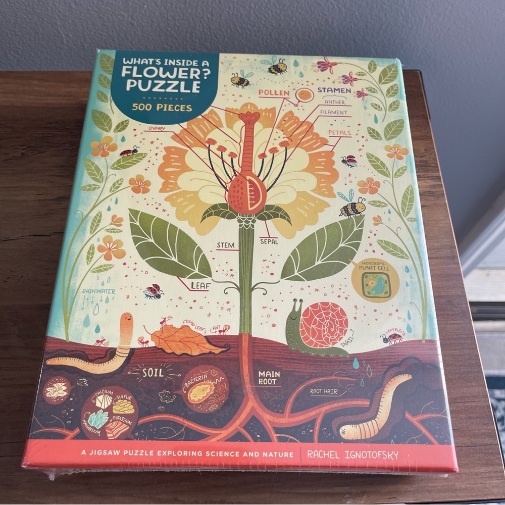 This 500-piece jigsaw puzzle . PUZZLE SIZE 18” x 24”